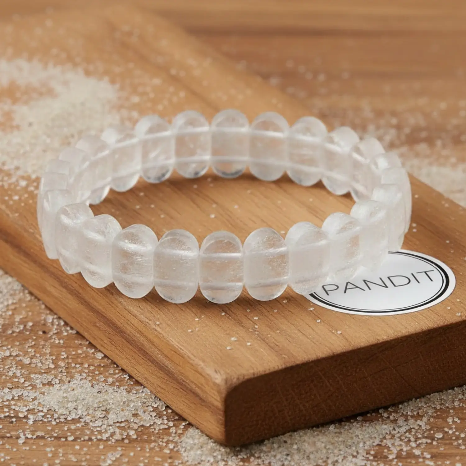Crystal Quartz Oval Faceted Bracelet - To Sweeten Relationship - Image 3