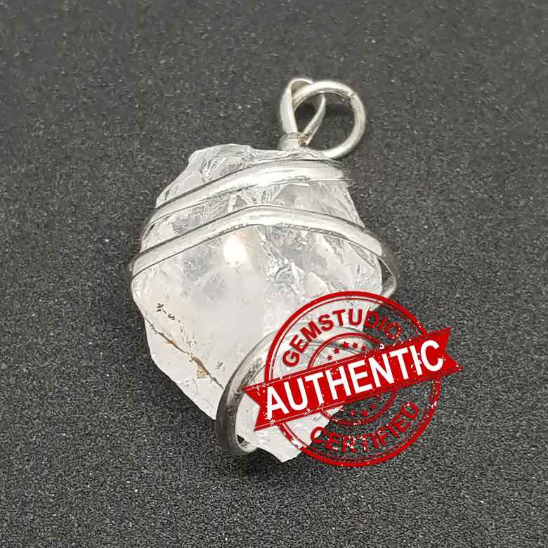 Crystal Quartz Spiral Pendant - Image 5