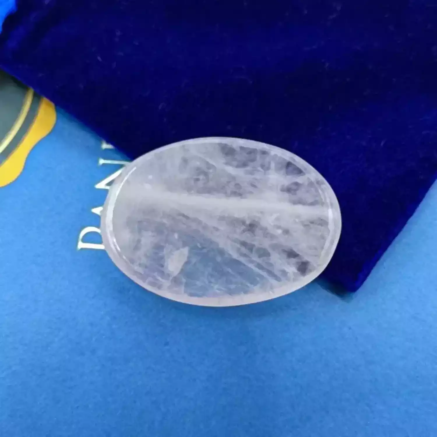 Crystal Quartz Worry Stone - To Be Creative and Beautiful - Image 3