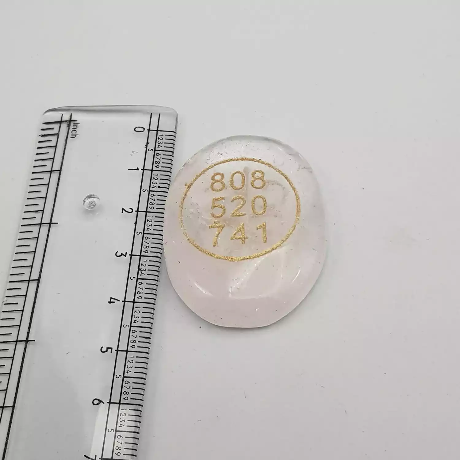 Crystal Quartz Zibu Symbol Coin - Image 5