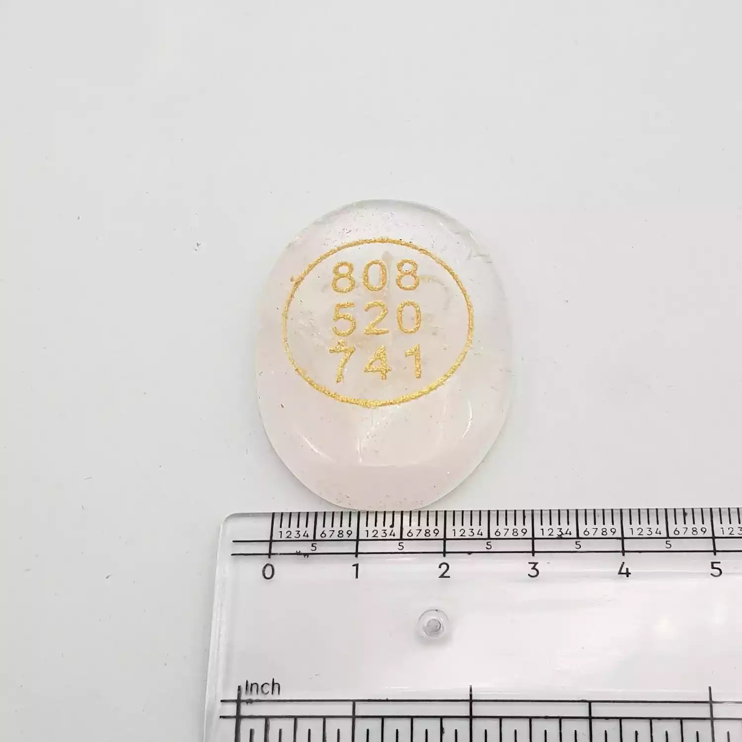 Crystal Quartz Zibu Symbol Coin - Image 6