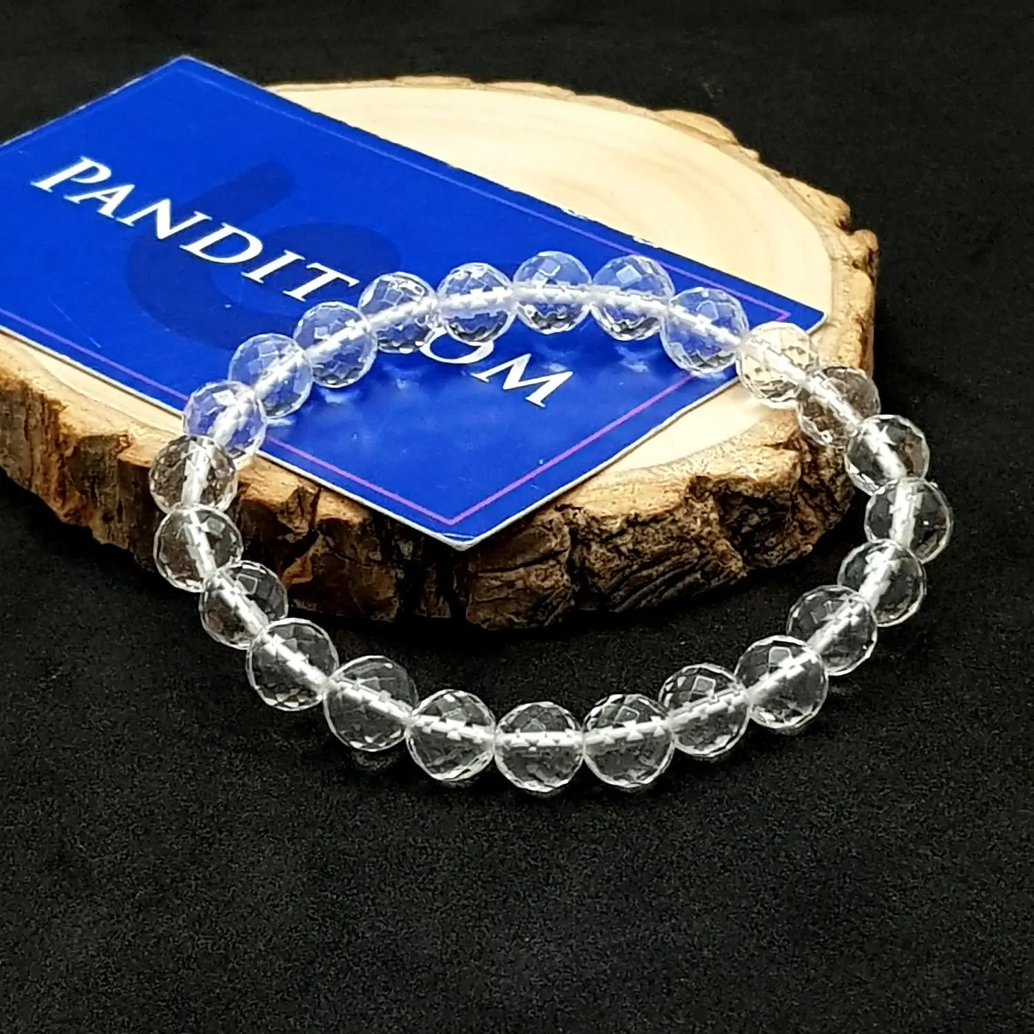Crystal / Sphatik - Diamond Cut Bracelet - To Enhance Personality - Image 3