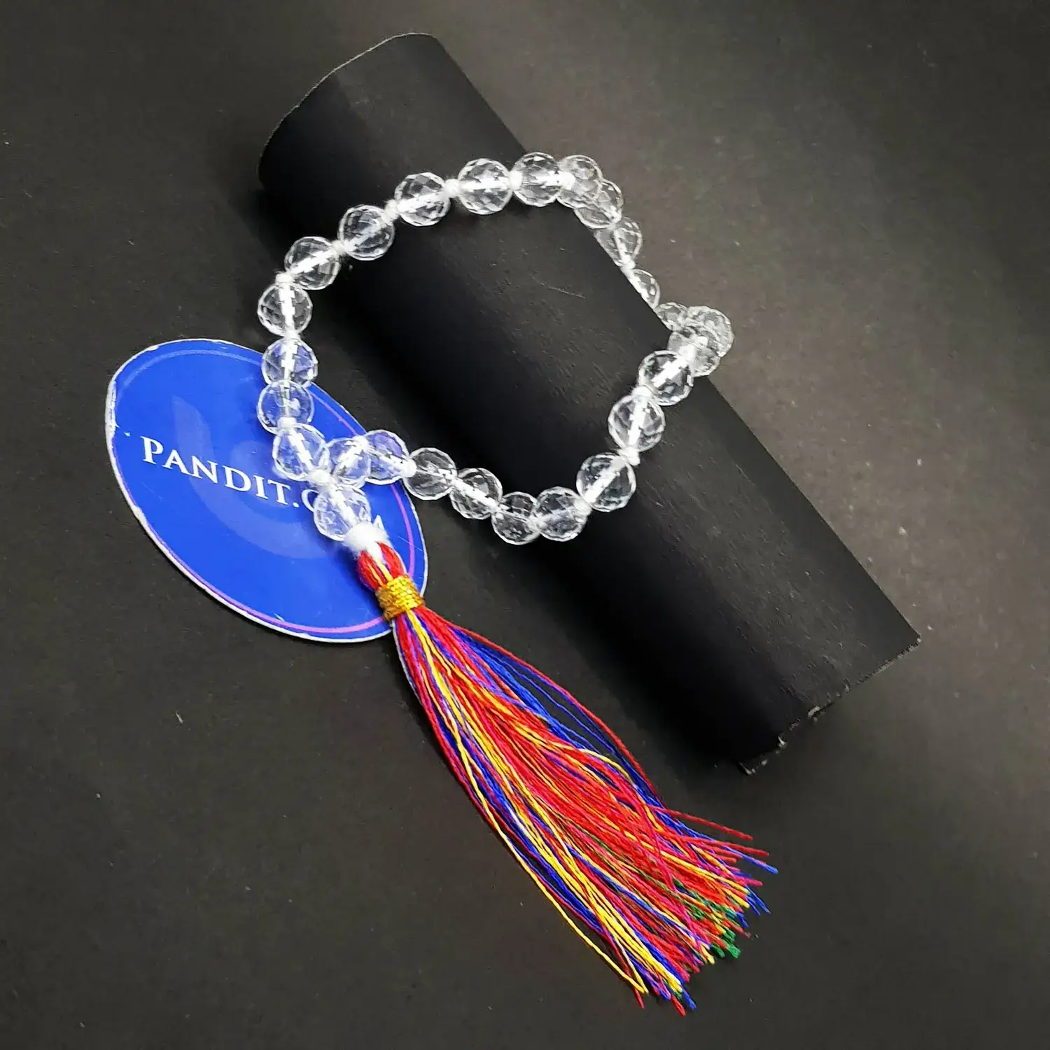 Crystal / Sphatik – Diamond Cut Jap Mala - To Attract Lakshmi - Image 3