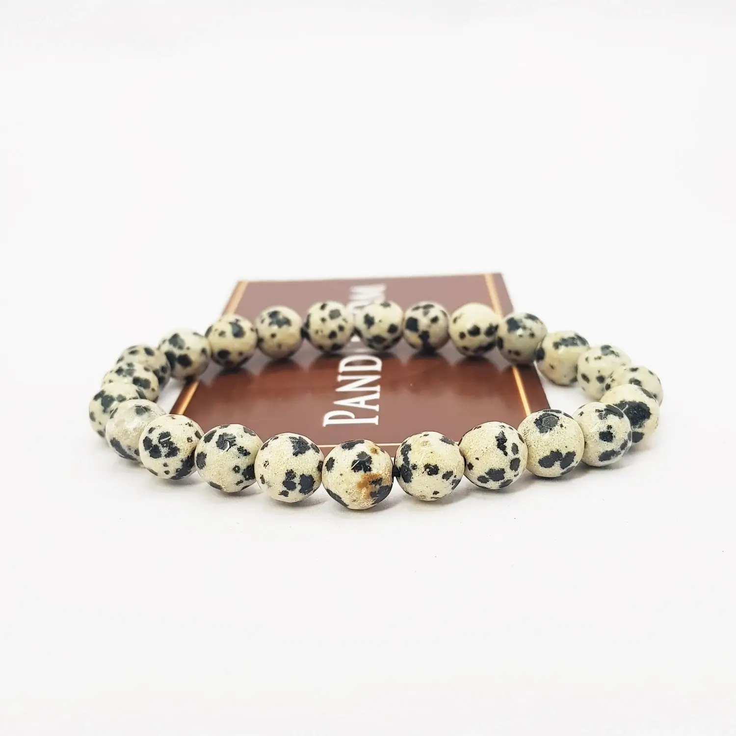 Dalmatian Jasper Diamond Cut Bracelet - To Stop Overthinking - Image 3