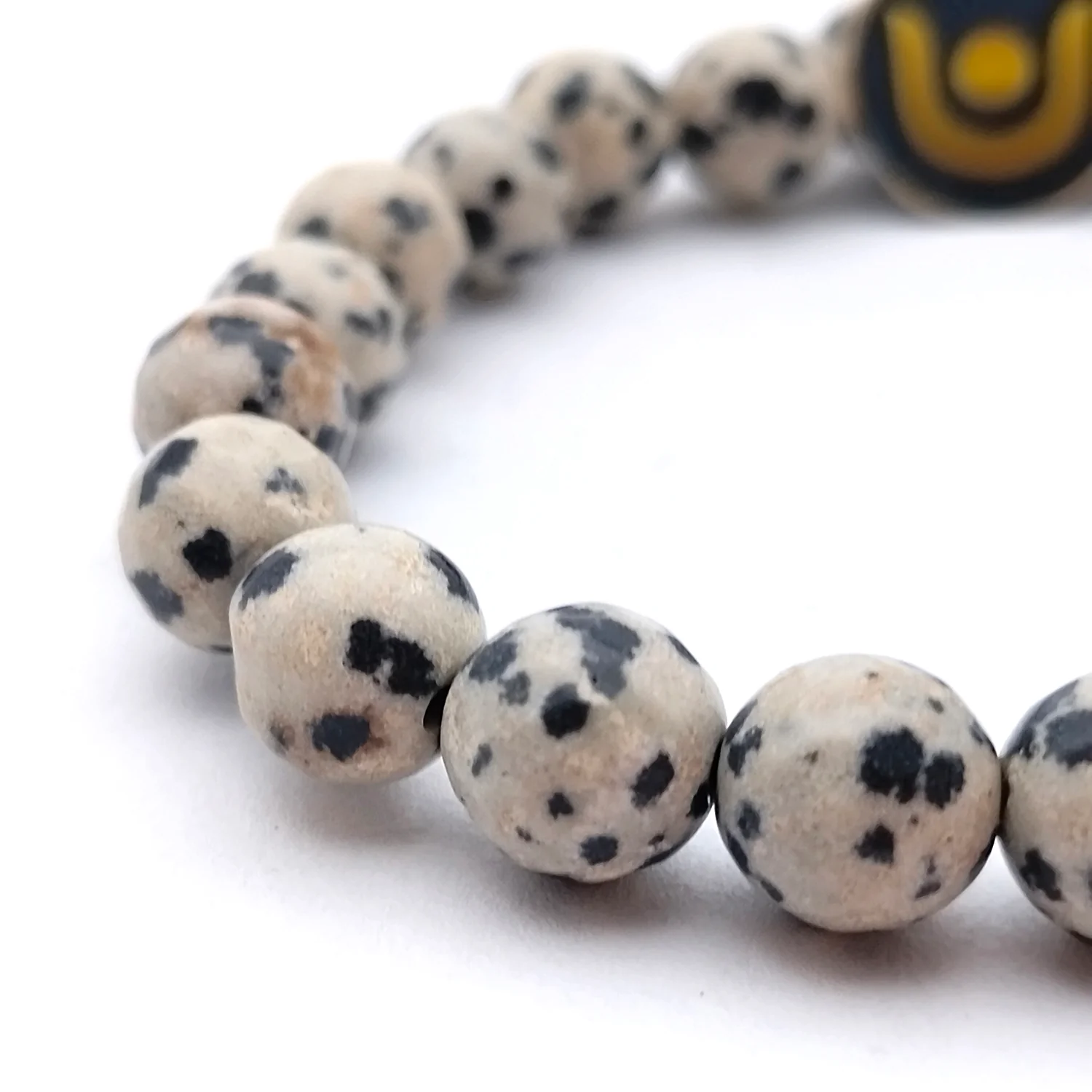 Dalmatian Jasper Diamond Cut Bracelet - To Stop Overthinking - Image 5