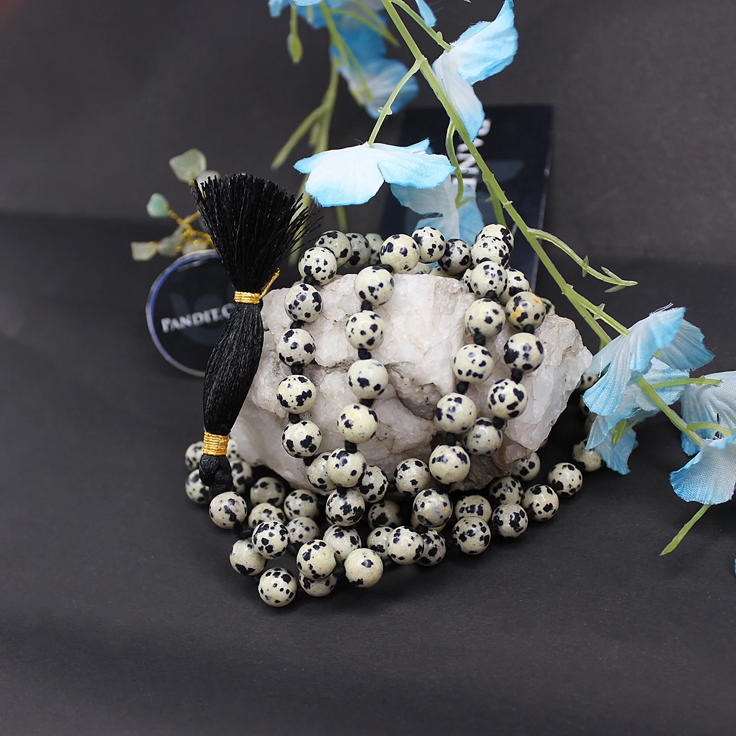 Dalmatian Jasper Mala - To Release Stress and Negativity
