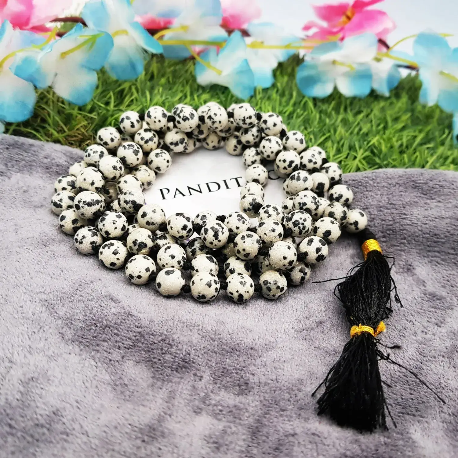 Dalmatian Jasper Mala - To Release Stress and Negativity - Image 2