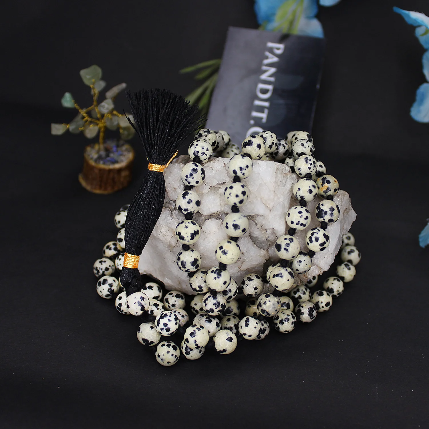 Dalmatian Jasper Mala - To Release Stress and Negativity - Image 4