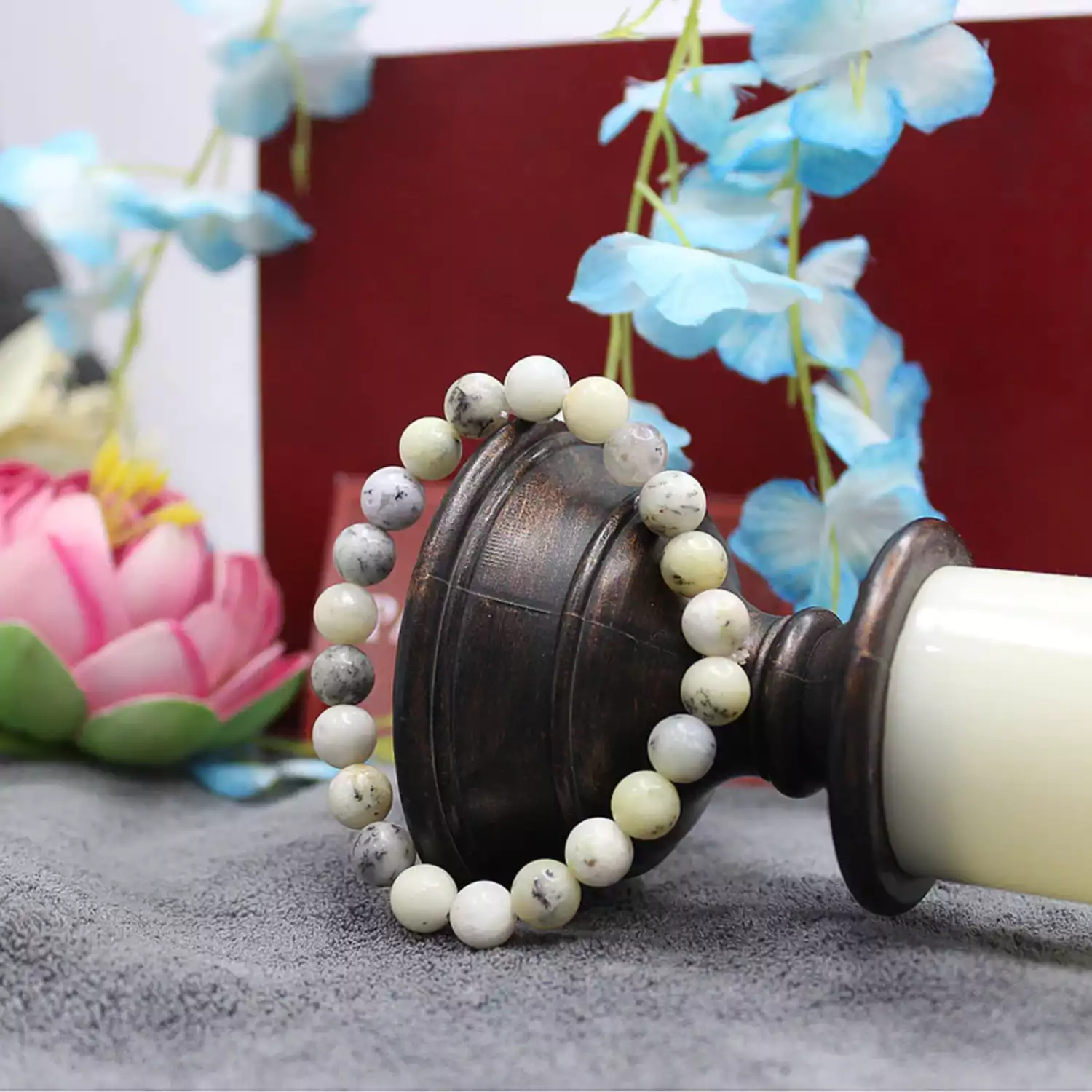 Dendritic Opal Bracelet - To be Grounded and Happy - Image 3