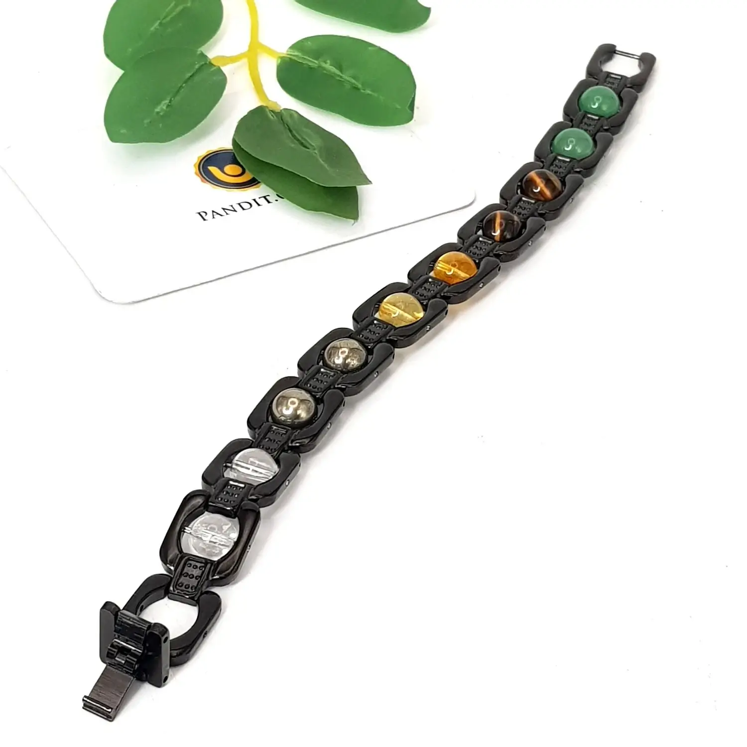 Black Metal Dhan Yog Bracelet - For Wealth & Success
