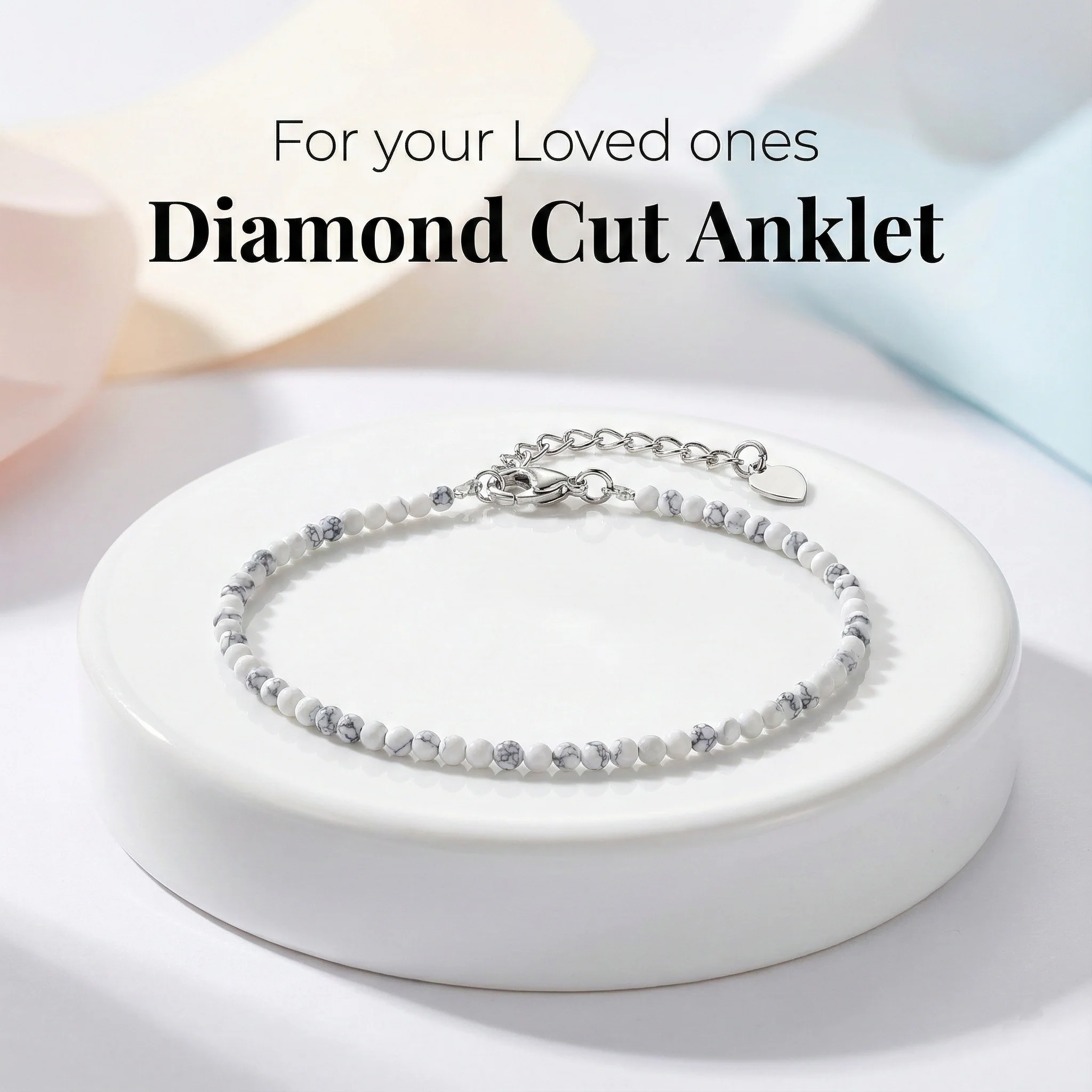 Diamond Cut Anklet - Relieves Stress & Boosts Focus - Image 3