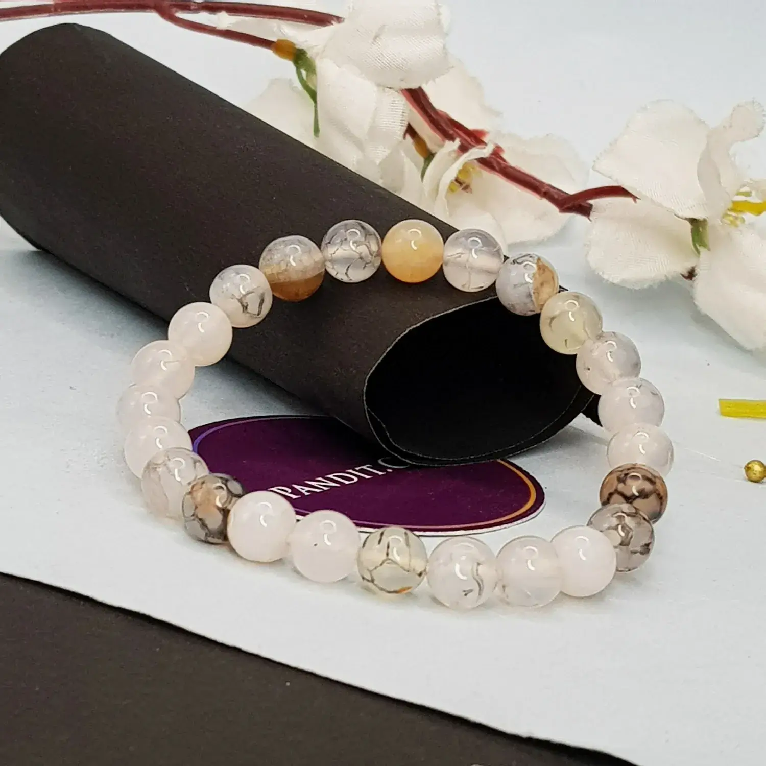 Dragon Vein Agate Bracelet - To Build Self-Respect and Comfort - Image 2