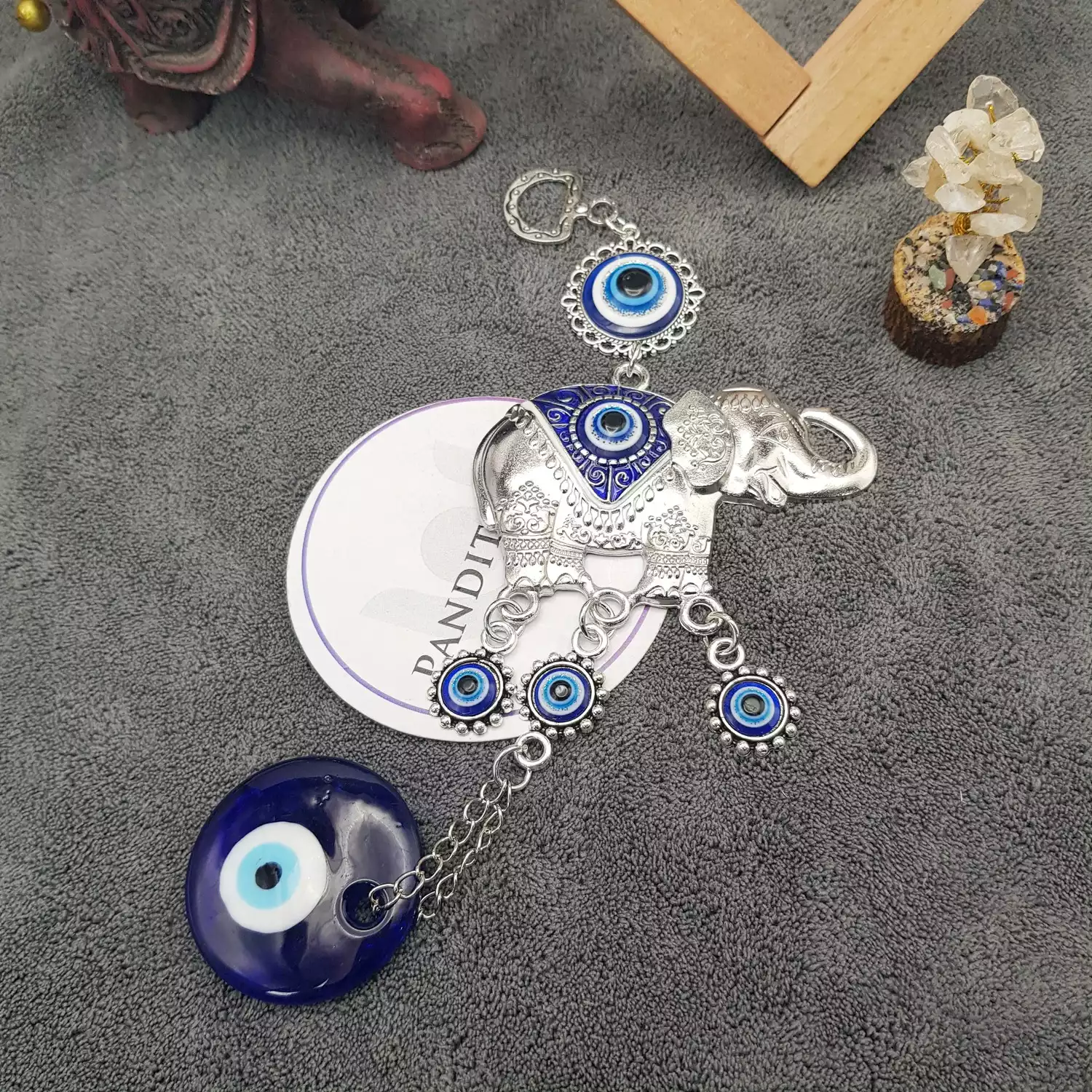 Elephant Evil Eye Hanging for Positive Energy