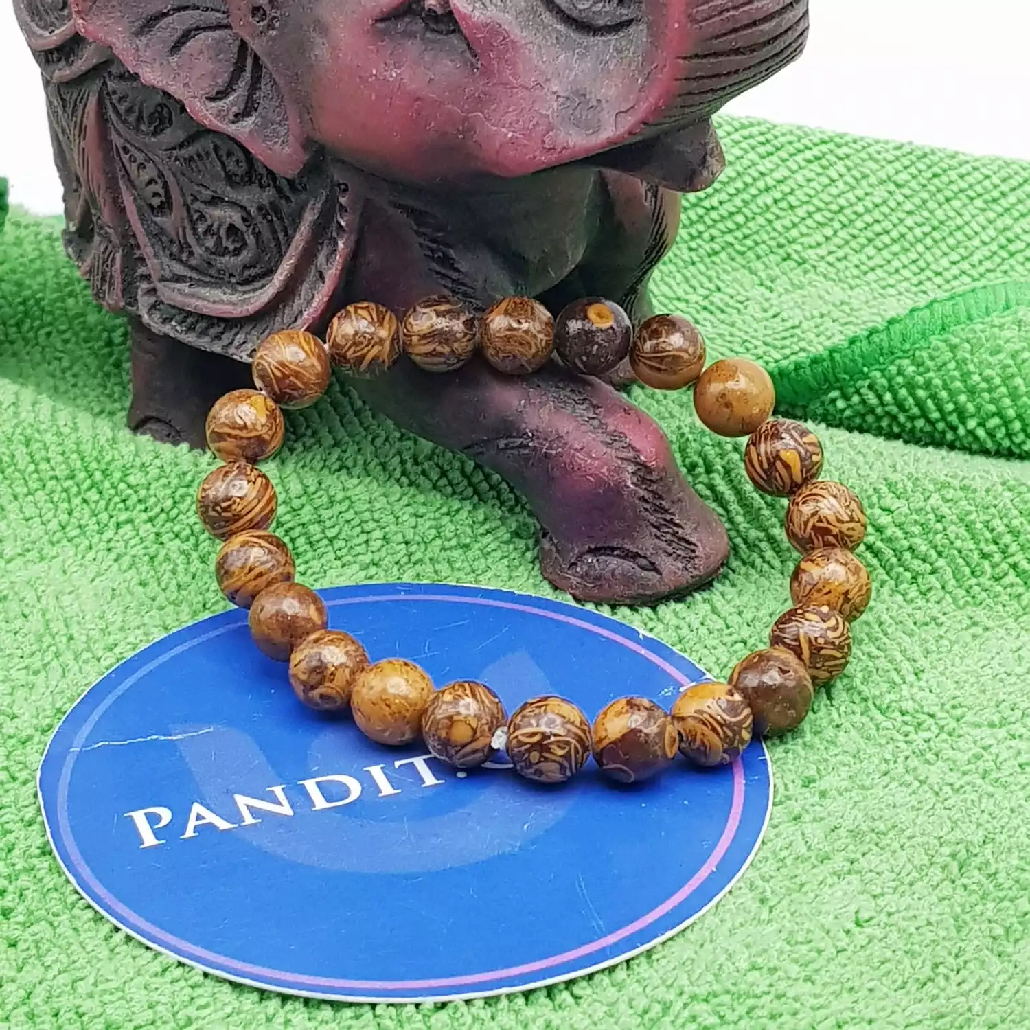 Elephant Jasper Bracelet - For Divine Protection from Losses