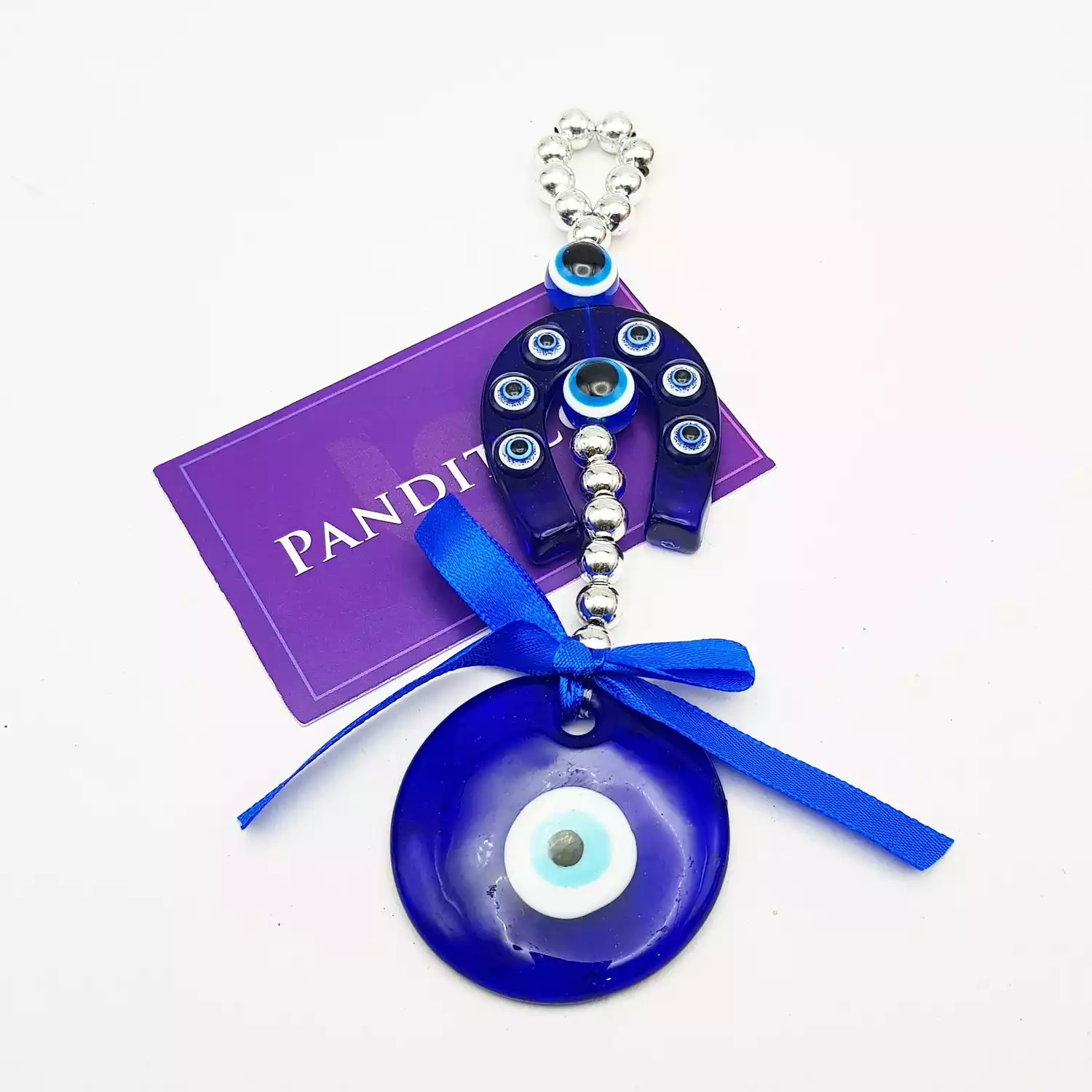 Evil Eye Hanging with Horse Shoe - Image 4