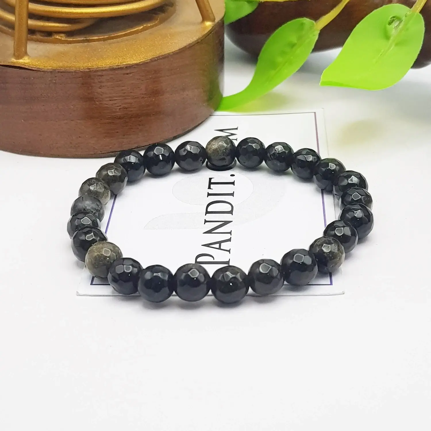 Golden Obsidian Diamond Cut Bracelet - To Get Huge Success - Image 2