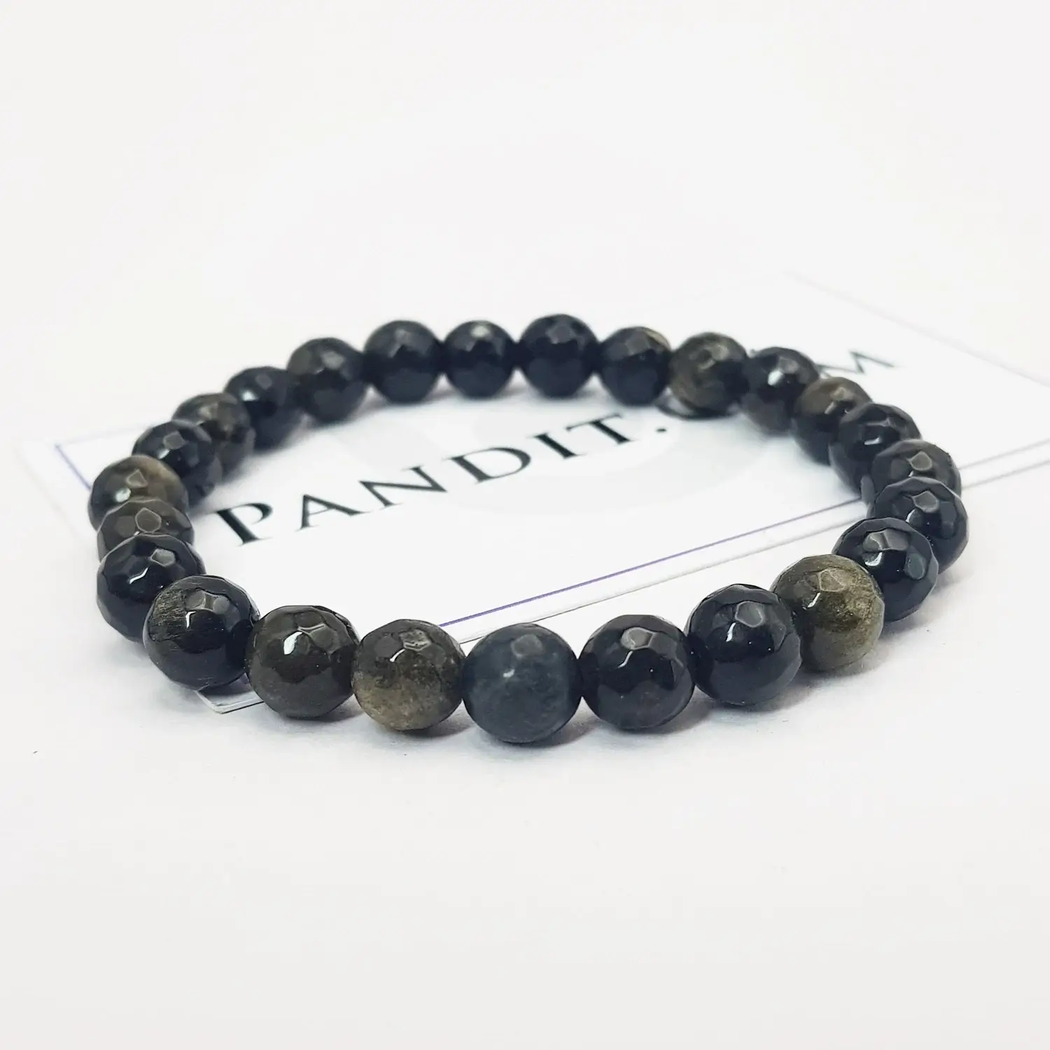 Golden Obsidian Diamond Cut Bracelet - To Get Huge Success - Image 3
