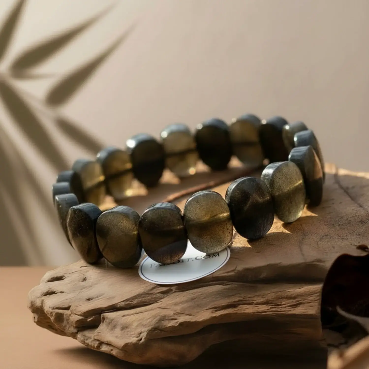 Golden Obsidian Oval Faceted Bracelet - To Get Easy Success - Image 3