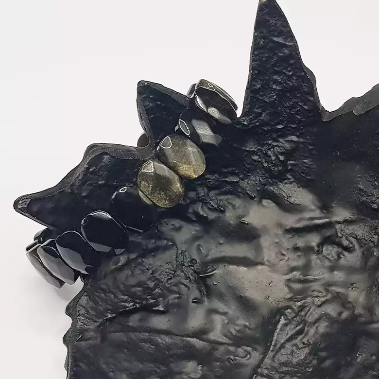 Golden Obsidian Oval Faceted Bracelet - To Get Easy Success - Image 4