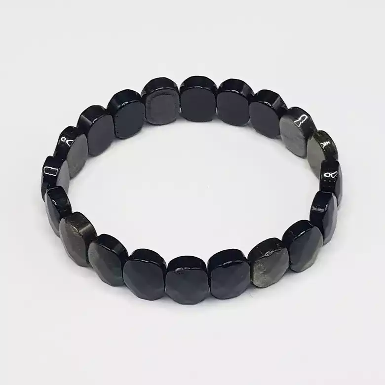 Golden Obsidian Oval Faceted Bracelet - To Get Easy Success - Image 7