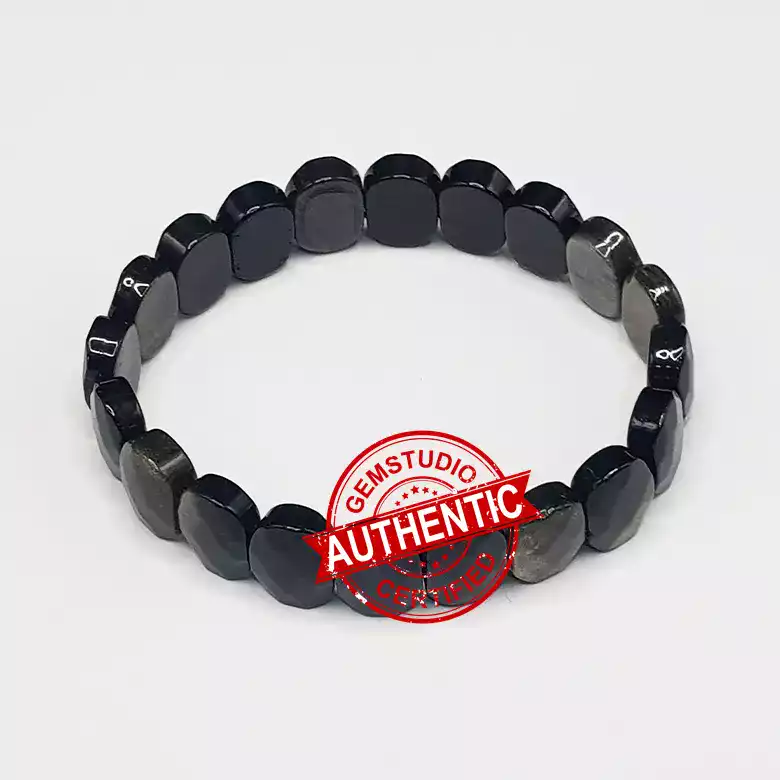 Golden Obsidian Oval Faceted Bracelet - To Get Easy Success - Image 8