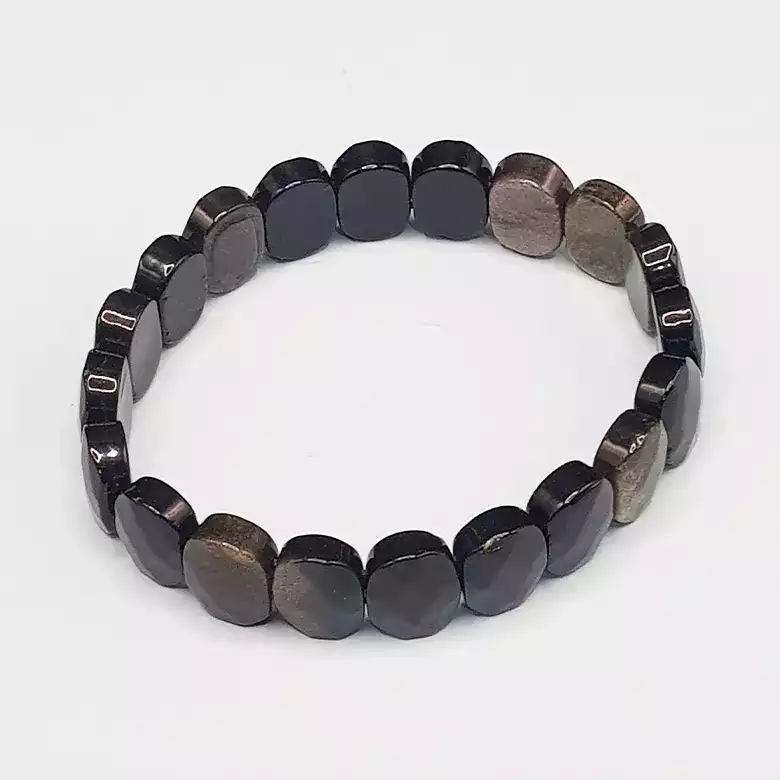 Golden Obsidian Oval Faceted Bracelet - To Get Easy Success - Image 9