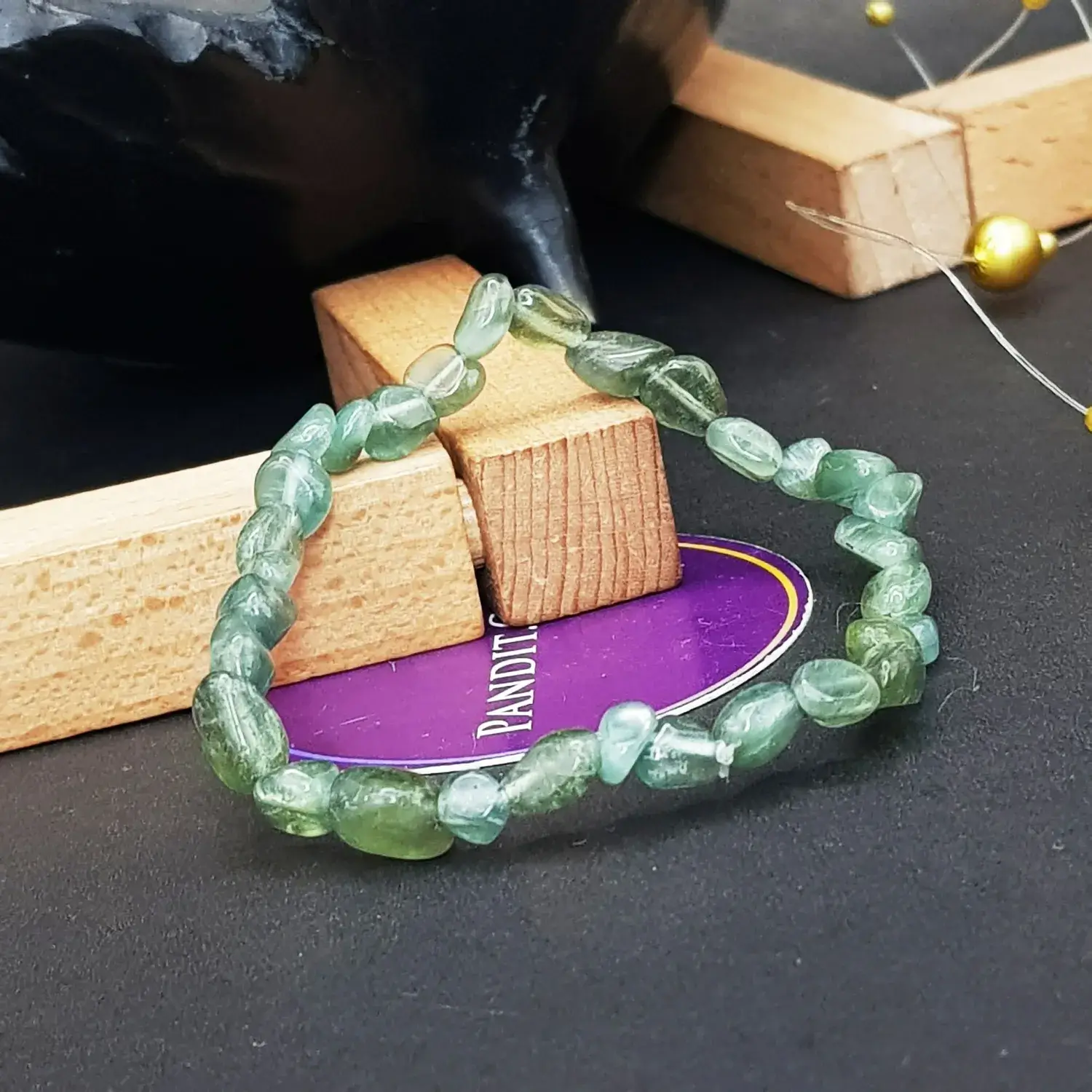 Green Apatite Tumble Bracelet - To Revitalize Mind & Spirit - Image 3