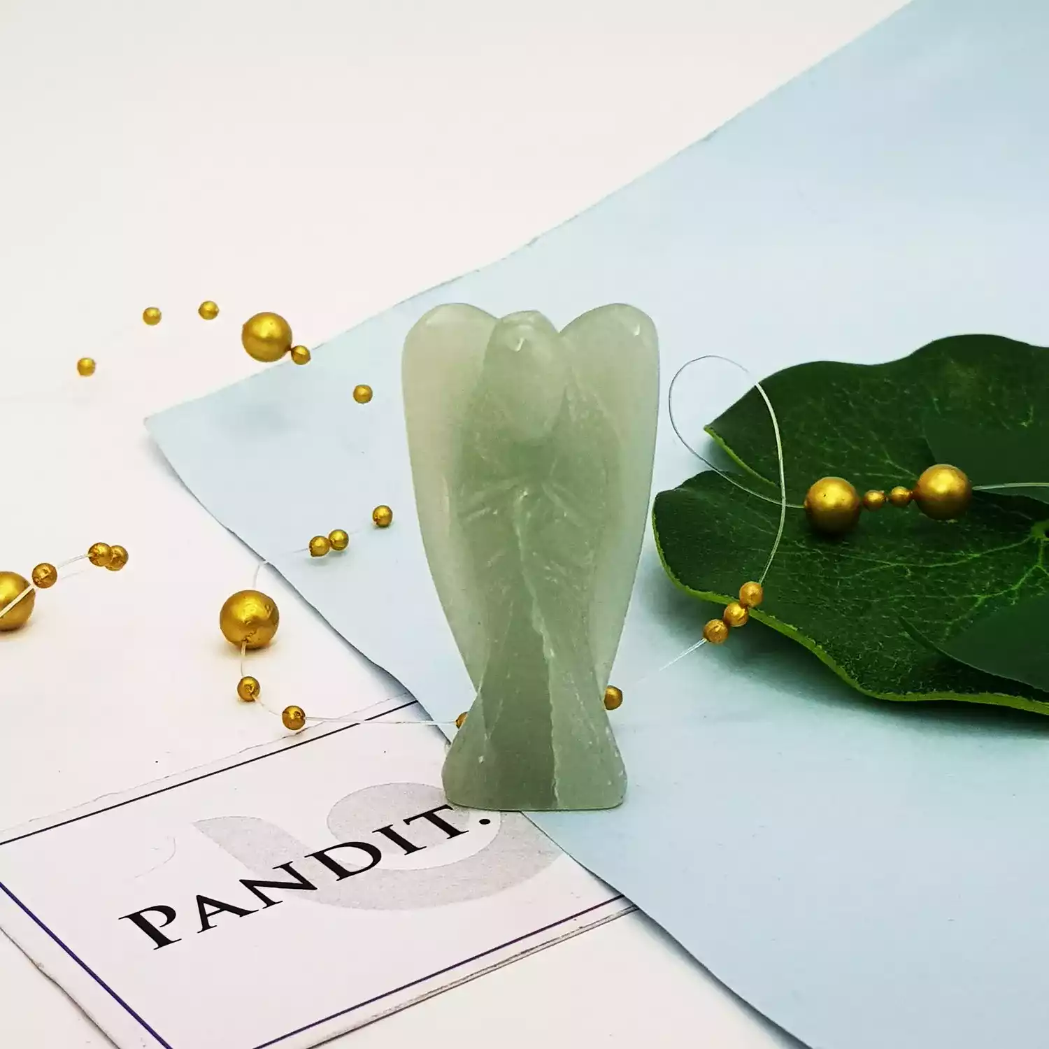 Green Aventurine Angel - For Prosperity & Business Profits - Image 2