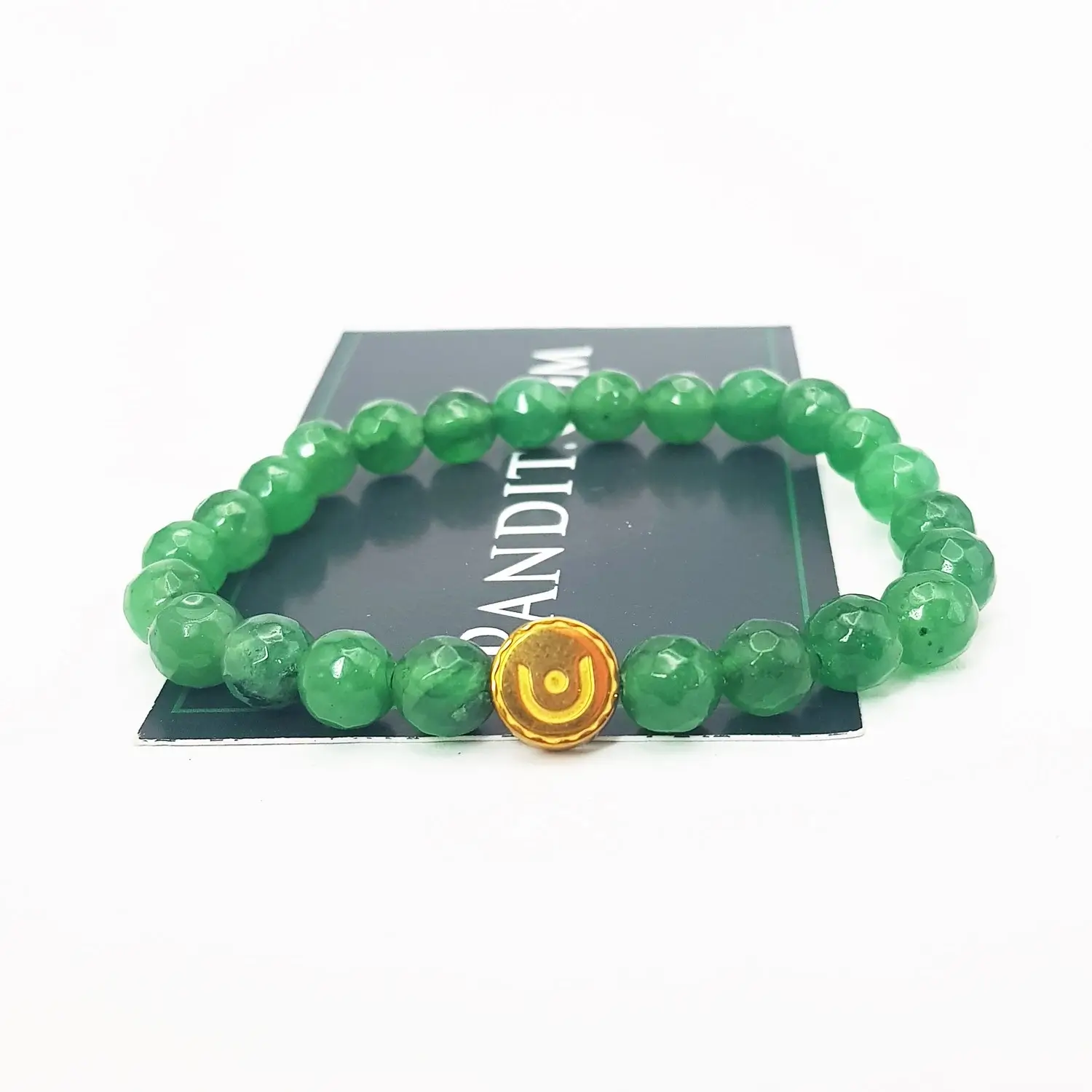 Green Aventurine Diamond Cut Bracelet - To Sharpens The Brain - Image 3