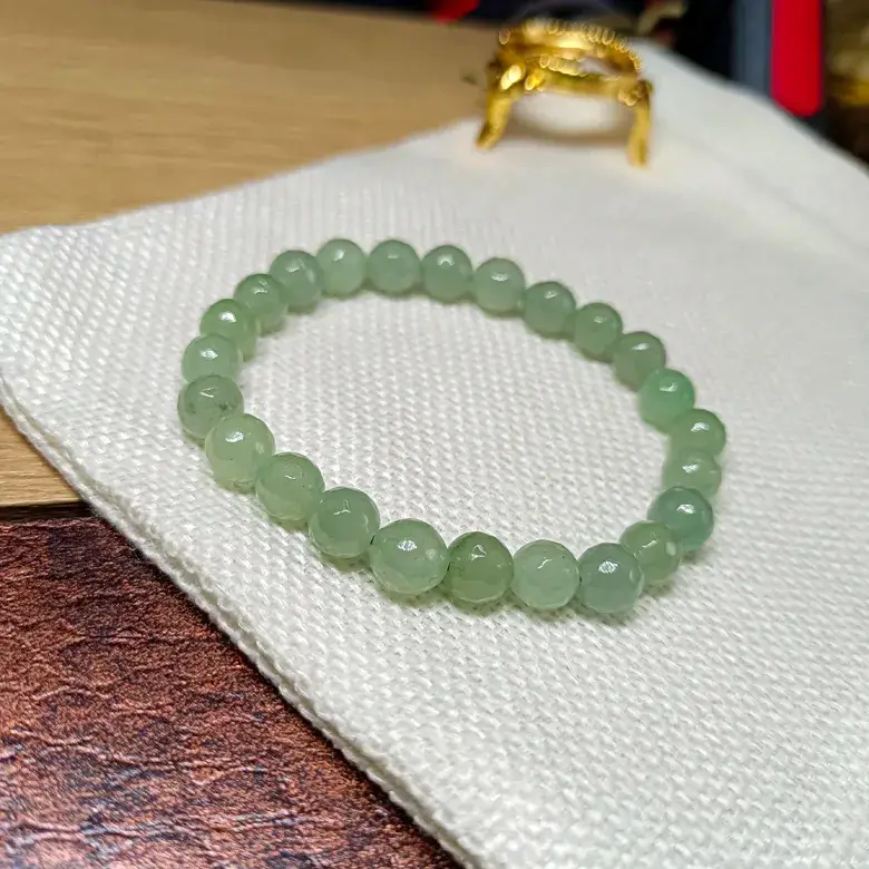 Green Aventurine Diamond Cut Bracelet - To Sharpens The Brain - Image 5