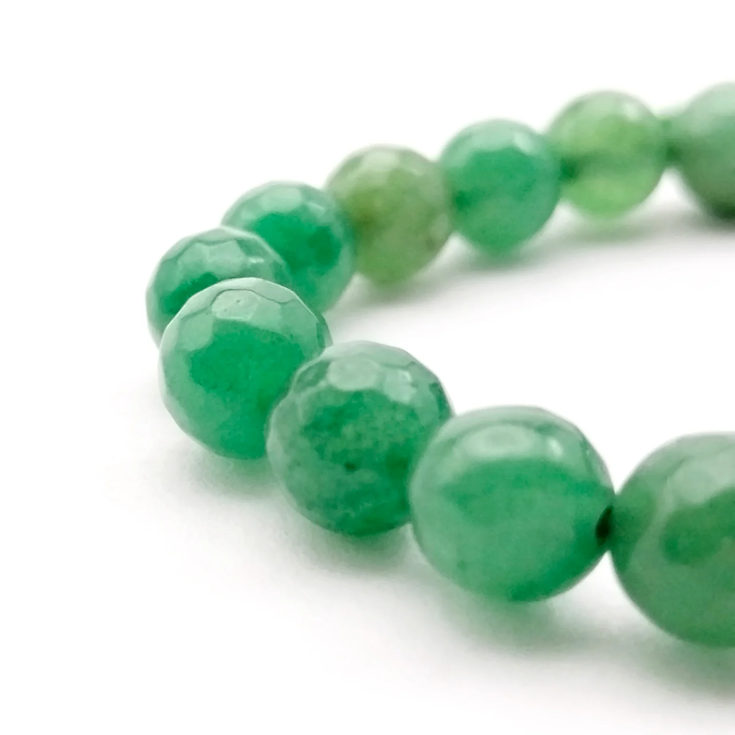 Green Aventurine Diamond Cut Bracelet - To Sharpens The Brain - Image 7