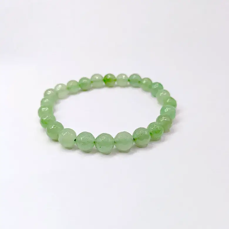 Green Aventurine Diamond Cut Bracelet - To Sharpens The Brain - Image 8