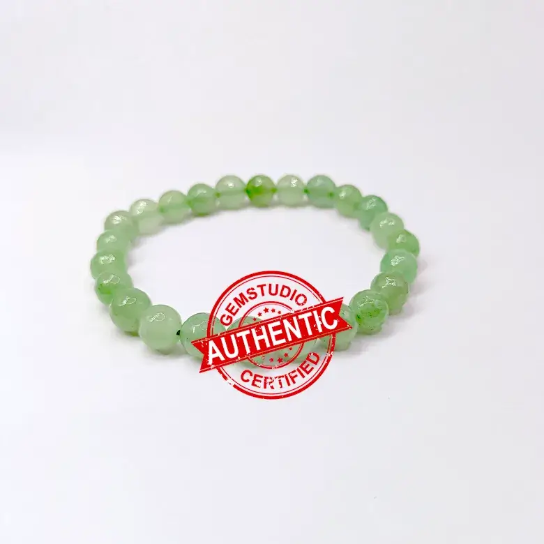 Green Aventurine Diamond Cut Bracelet - To Sharpens The Brain - Image 9