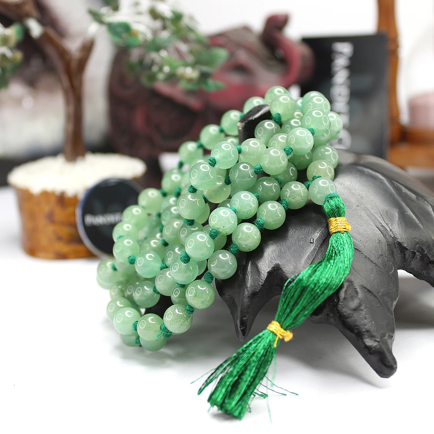 Green Aventurine Mala - For Business Skills & Huge Gains