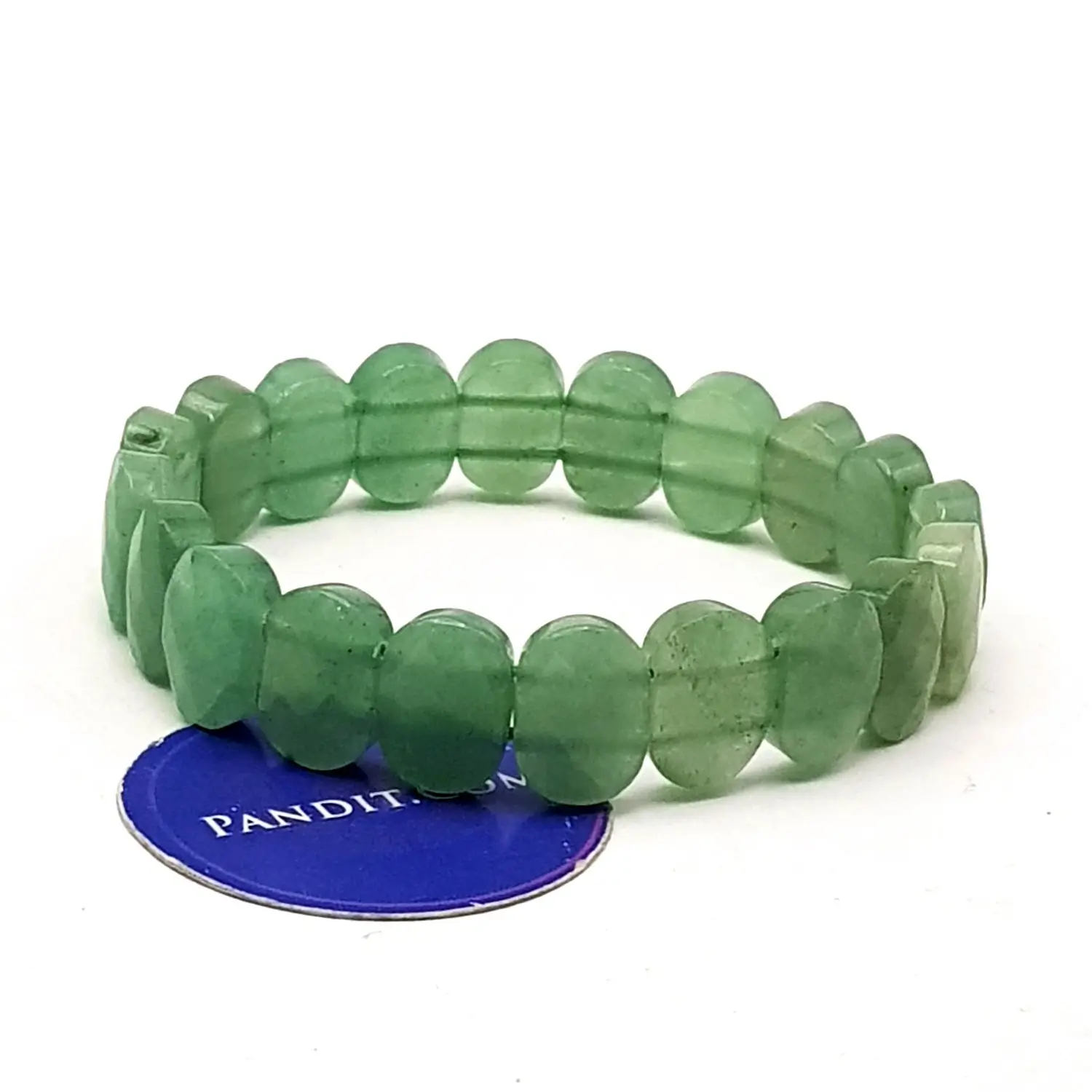 Green Aventurine Oval Faceted Bracelet - Image 5