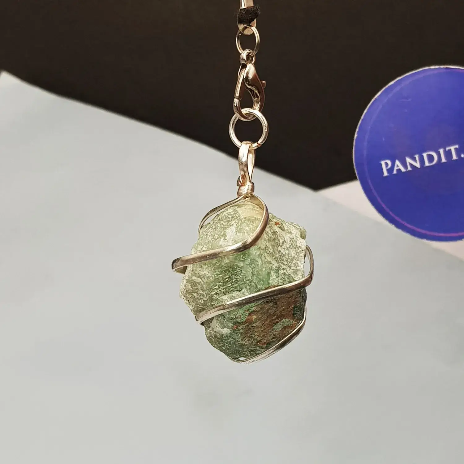 Green Aventurine Spiral Pendant - Image 3