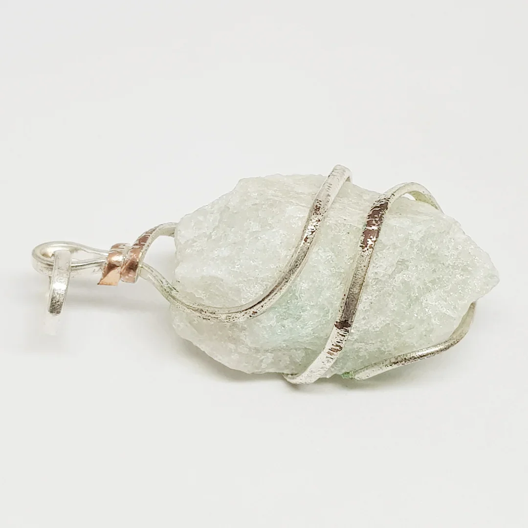 Green Aventurine Spiral Pendant - Image 6
