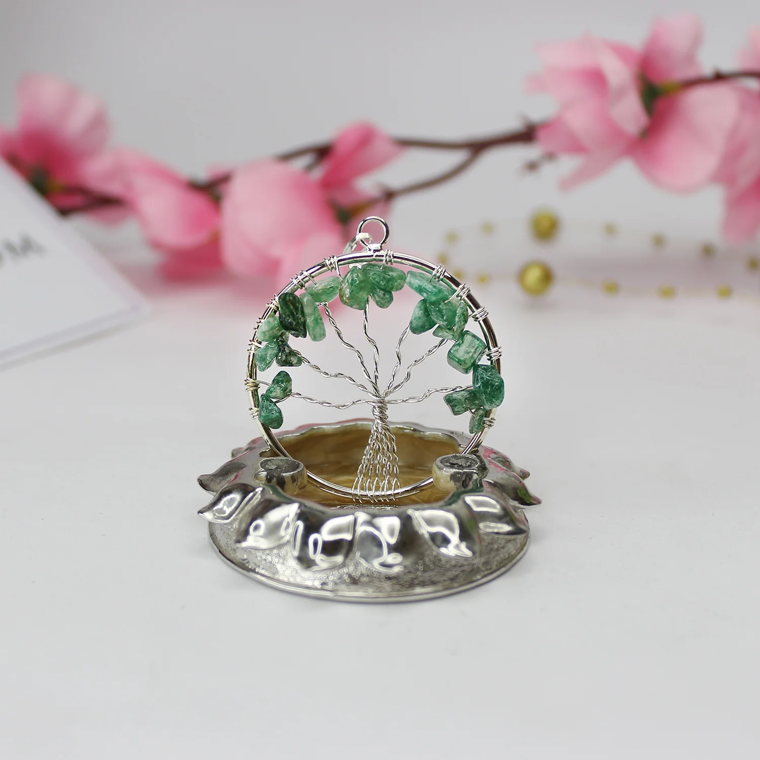 Green Aventurine Tree of Life Pendant - Image 5