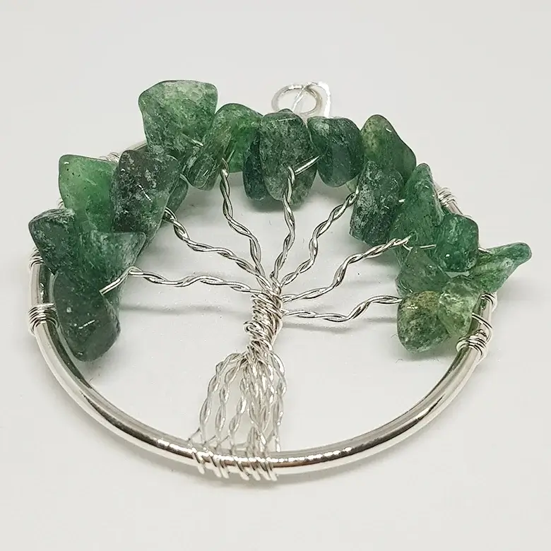 Green Aventurine Tree of Life Pendant - Image 9