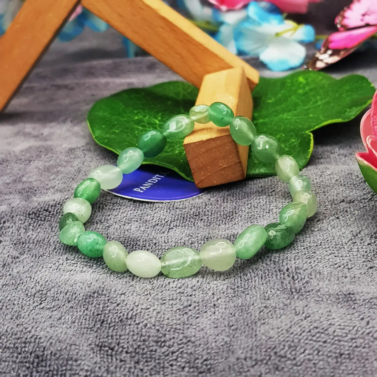 Green Aventurine Tumble Bracelet - For Profitable Opportunities - Image 2