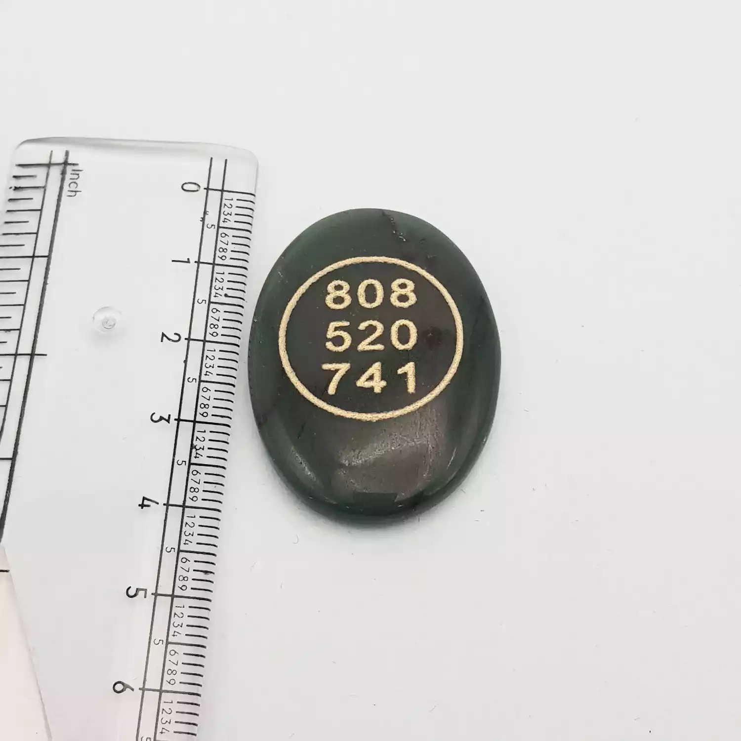 Green Aventurine Zibu Symbol Coin - Image 5