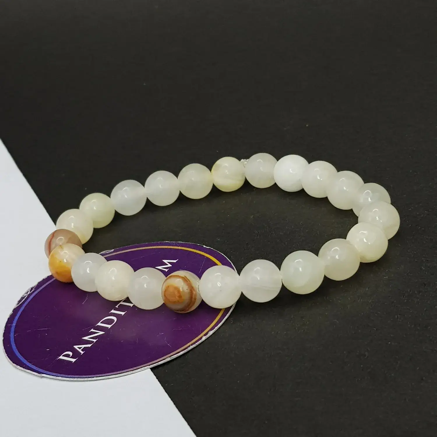 Green Calcite Bracelet - For Stress Relief and Improves Sleep - Image 3