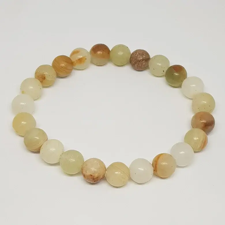 Green Calcite Bracelet - For Stress Relief and Improves Sleep - Image 5