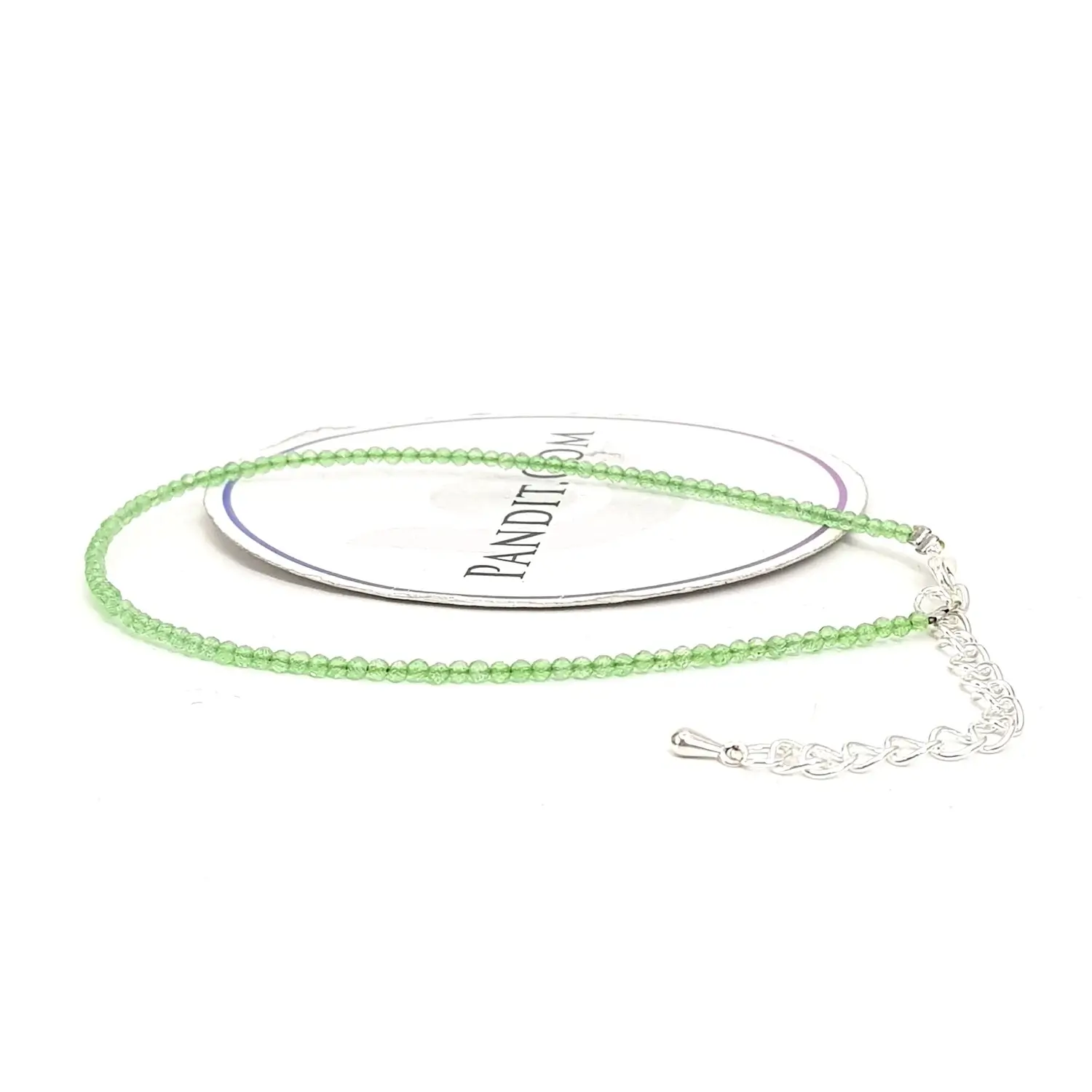 Green Chalcedony Anklet - Image 2