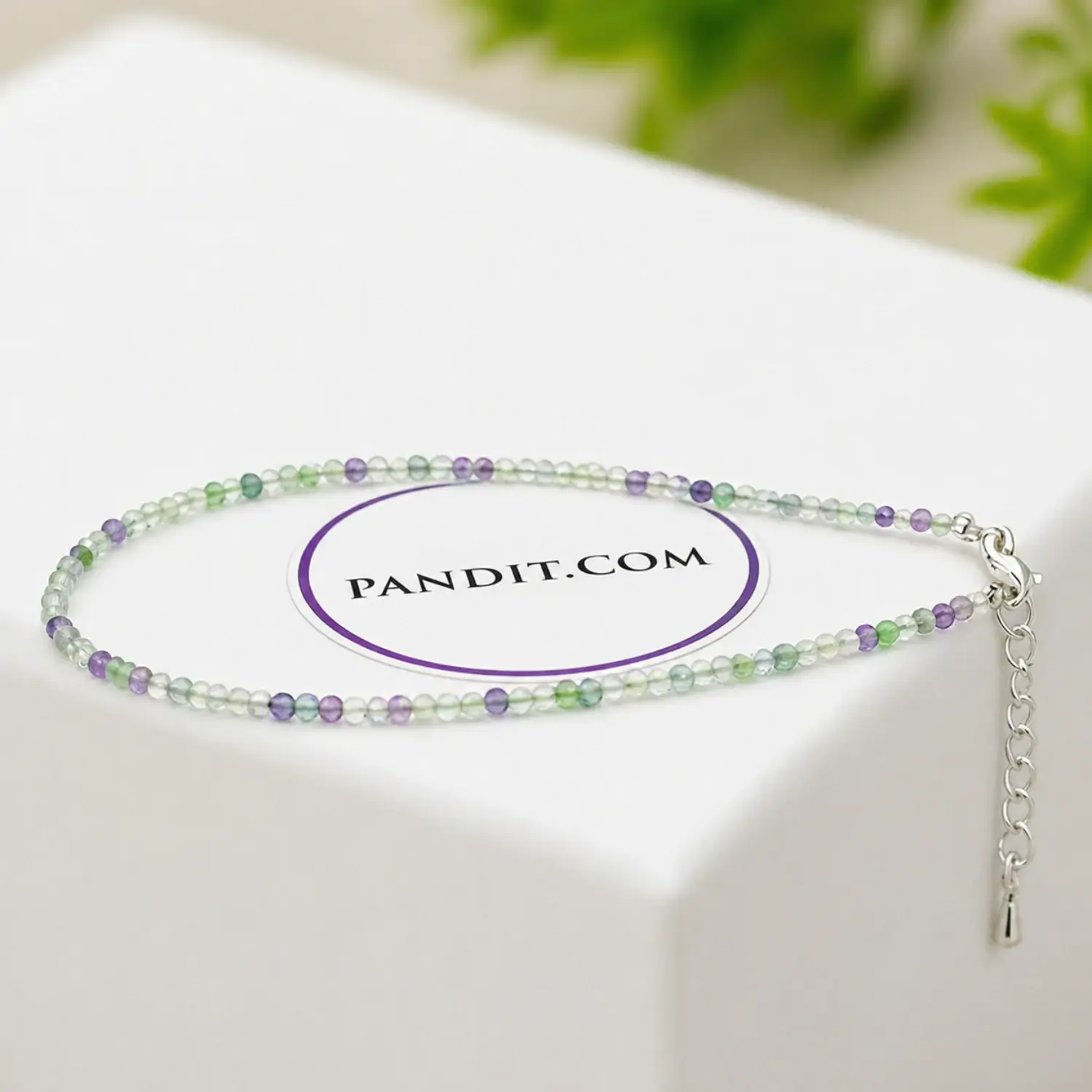 Green Fluorite Anklet