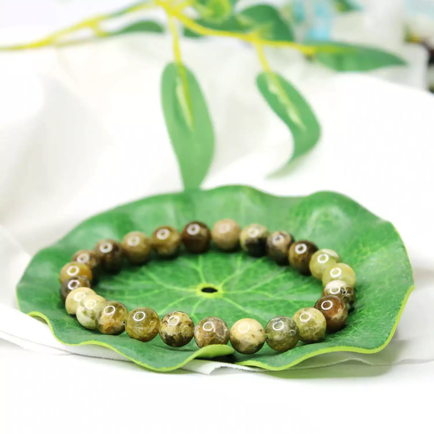 Green Garnet Bracelet - For Inner Peace and Relaxation - Image 3