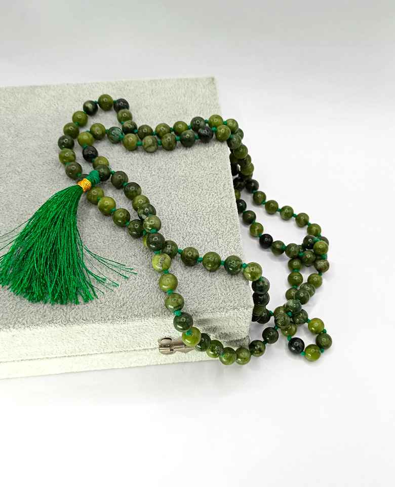 Green Jade Mala - For Academic Success & Fluent Speech - Image 4