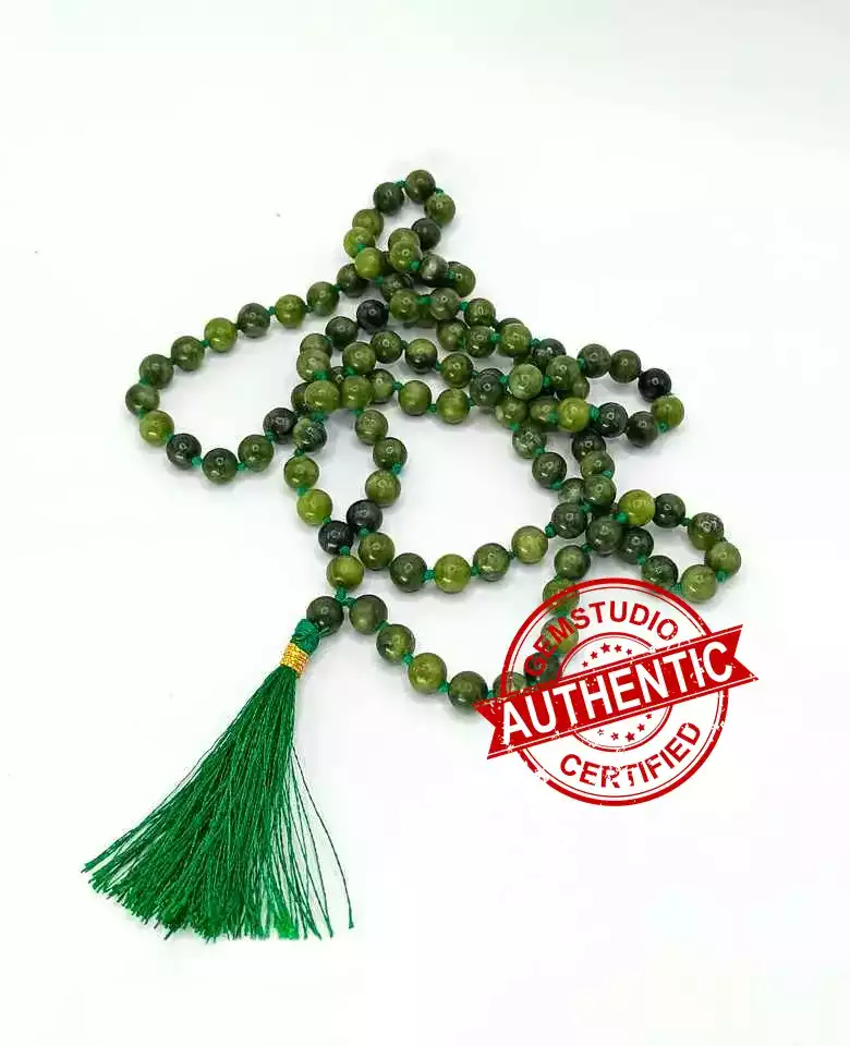 Green Jade Mala - For Academic Success & Fluent Speech - Image 5
