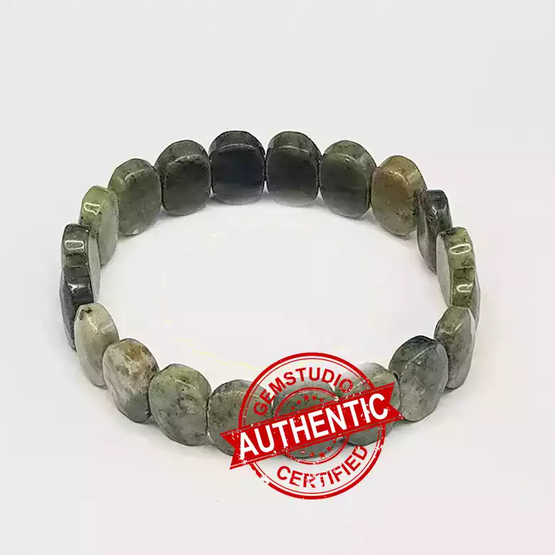 Green Jade Oval Faceted Bracelet - To Improve Communications - Image 11