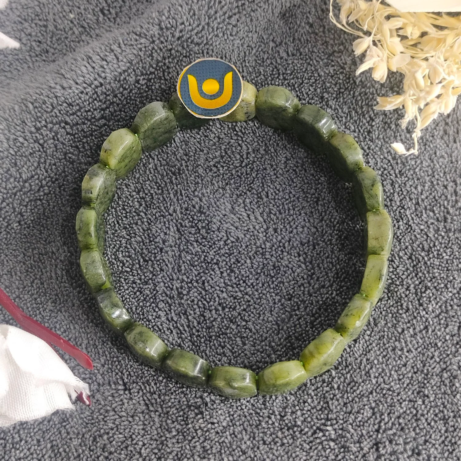 Green Jade Oval Faceted Bracelet - To Improve Communications - Image 5